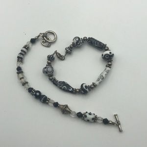 Unbranded Black and White Bracelet Set of 2